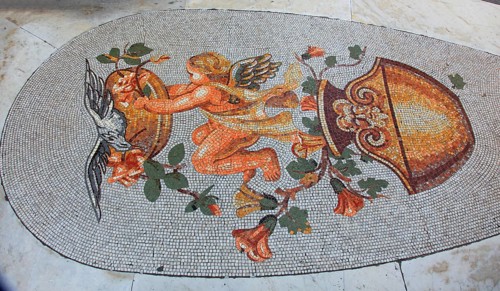 Mosaic on the floor