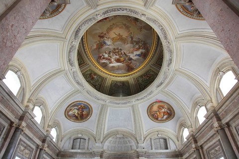 View through the staircase