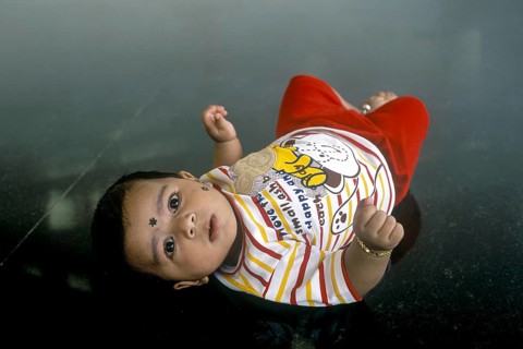 A south Indian 3 months old baby boy Ashwin at Coimbatore