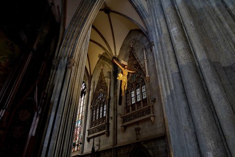 Jesus on the Cross in the Abbey and Parish Church of the Benedictine Abbey in Admont
