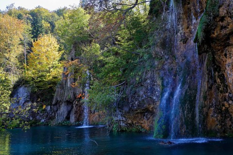 Waterfall in Plitvice Lakes National Park
