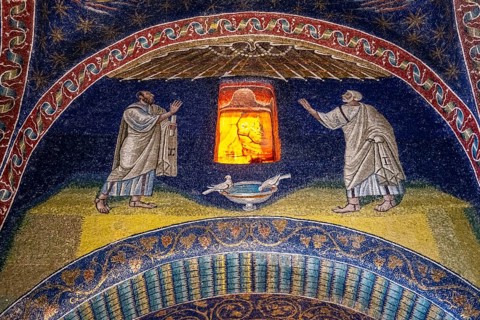 Beautiful mosaics in the Basilica di San Vitale