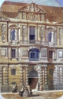 Entrance to the old royal library at the Louvre