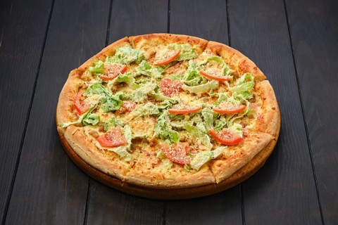 Pizza with squid