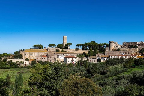 Panorama of the Unesco world heritage site Tarquinia