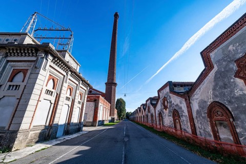 Old cotton mill. Unesco world heritage site "company town". Crespi dÂ´Adda
