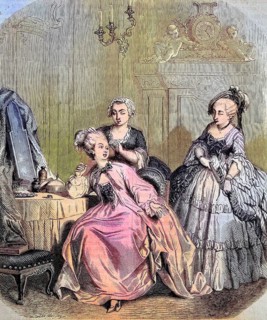 Elegant woman doing their hair
