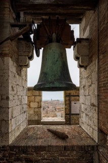 Detail of the bell from the Torre del Mangia
