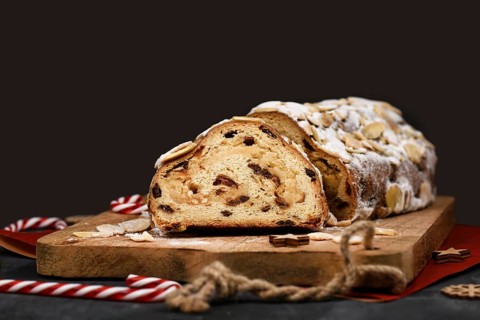 German Stollen cake