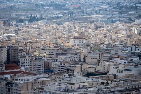 Densely populated cityscape