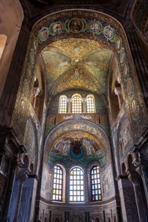 Beautiful mosaics in the Basilica di San Vitale