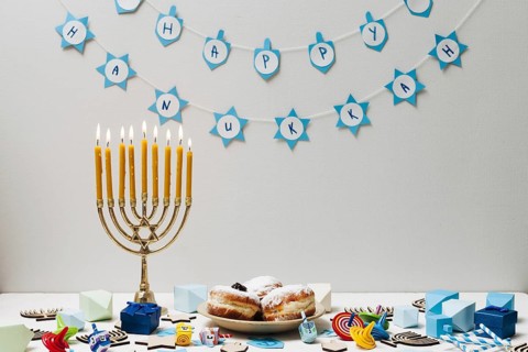 Traditional jewish candleholder table. Resolution and high quality beautiful photo