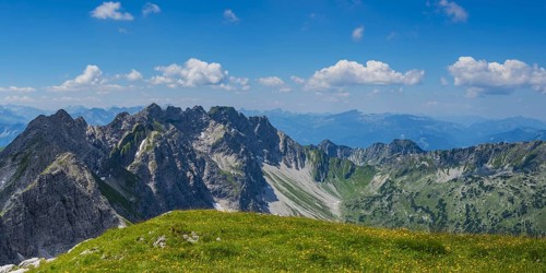 Mountain panorama from the Grosser Daumen
