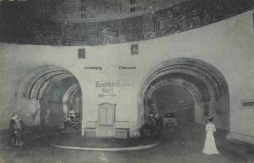 The Elbe Tunnel in Hamburg