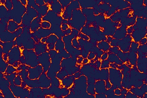 Lightning bolts radiatingas a background texture