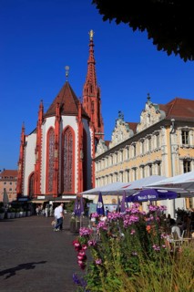 In the old town of Wuerzburg