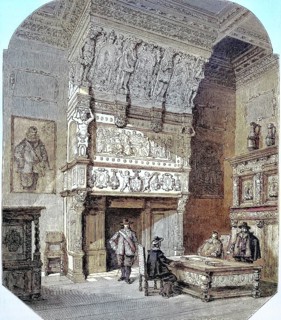 Fireplace in the wedding room of the Stadhuis