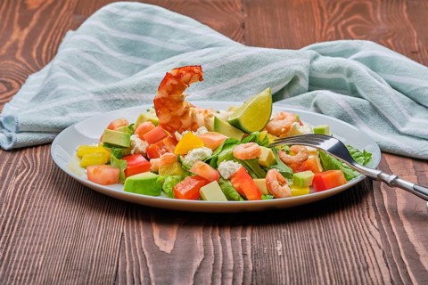 Salad with avocado
