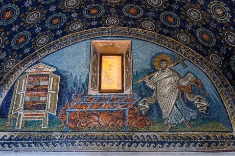 Beautiful mosaics in the Basilica di San Vitale