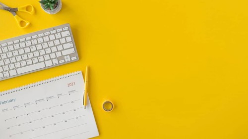Top view calendar copy space. Resolution and high quality beautiful photo