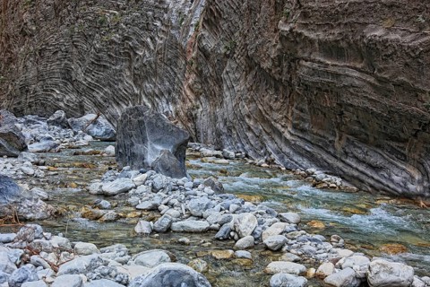 Landscape in the Samaria Gorge