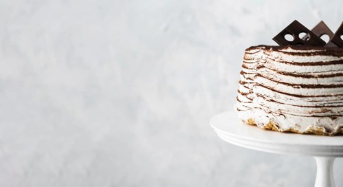 Cake frame with copy space