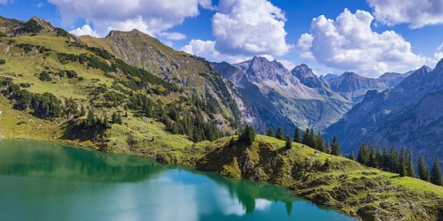 Panorama over the Seealpsee