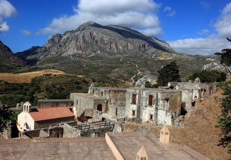 Remains of the old monastery of Preveli