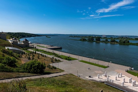 Overlook over the Volga