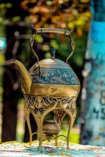Kettle tea pot made in a traditional style