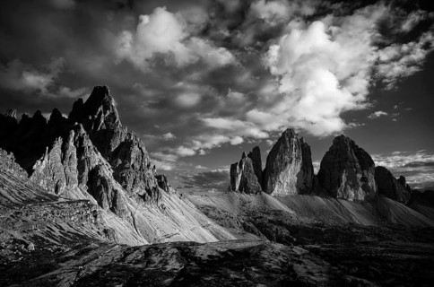 Stormy atmosphere over Paternkofel