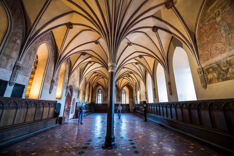 Vault in the Unesco world heritage sight Malbork castle
