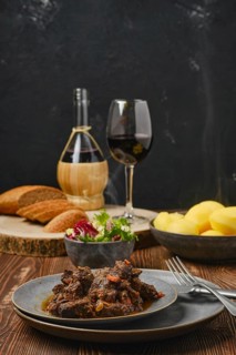 Beef or deer ragout with potato