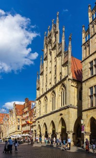 Historic Town Hall Muenster at Prinzipalmarkt