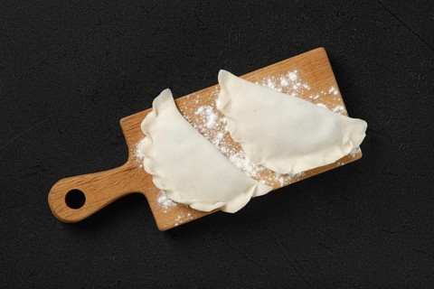 Top view of cheburek