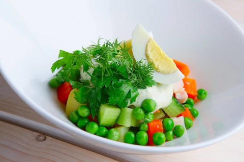 Salad with green bean