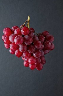 Branch of big red grape