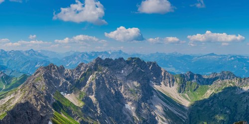 Mountain panorama from the Grosser Daumen