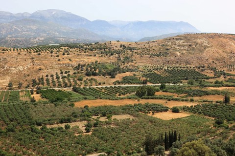 View over the Mesara plain