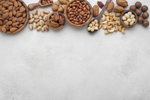 Different kinds nuts frame