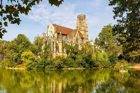 Johanneskirche Church at Feuersee in Stuttgart