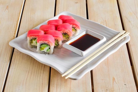 Rolls with tuna