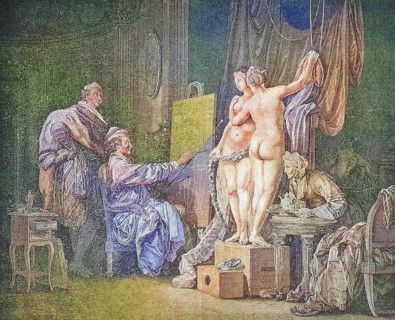 Painter and his two models