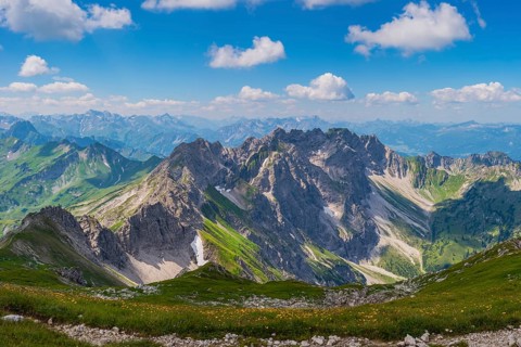 Mountain panorama from the Grosser Daumen