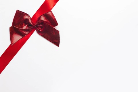 Silk ribbon with bright bow. Resolution and high quality beautiful photo