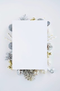 White paper christmas composition. Resolution and high quality beautiful photo