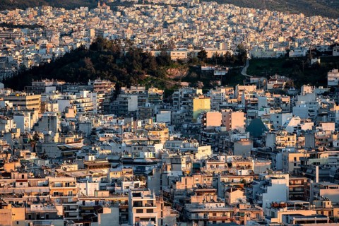 Densely populated cityscape