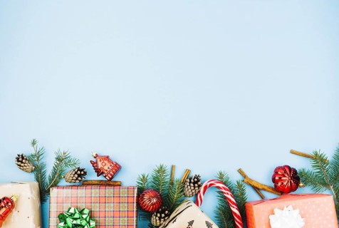 Gift boxes with shiny toys
