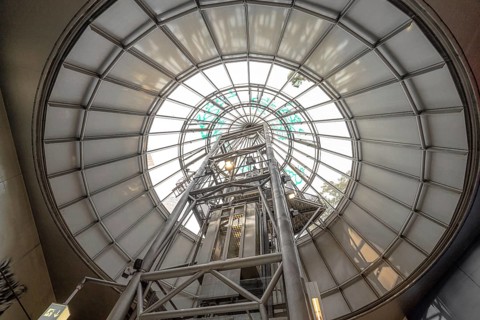 Lift at underground station