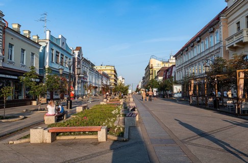 Pedestrian zone in Samara